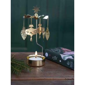 ENGLESPIL MED ENGLEKLOKKE ORNAMENTS  GULD