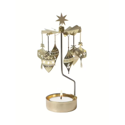 ENGLESPIL MED ENGLEKLOKKE ORNAMENTS  GULD