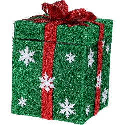 POP-UP JULEGAVER MED JULEMAND  MED MUSIK OG VARM HVID LED