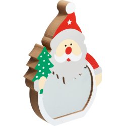 JULEMAND MED SPEJLEFFEKT OG LED LYS  H20 CM