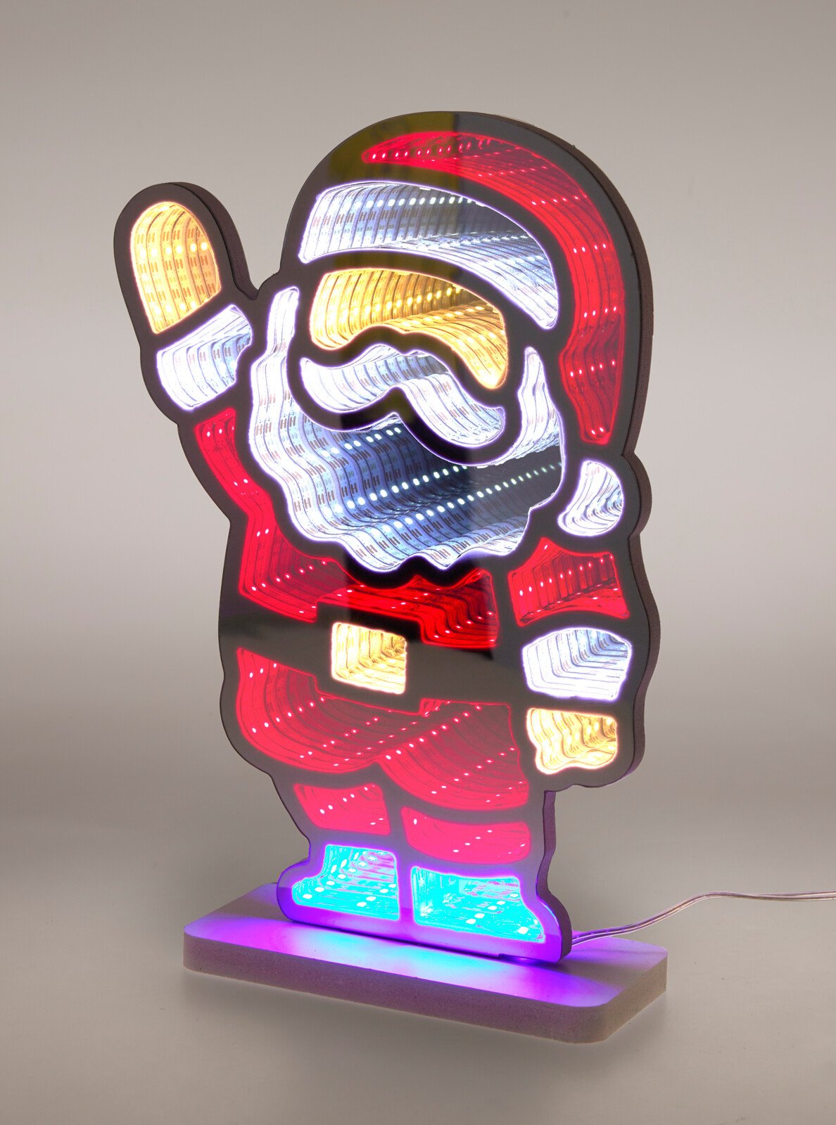 JULEMAND SPEJL MED INFINITY LED  18 X 28 CM