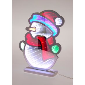 SNEMAND SPEJL MED INFINITY LED  21 X 28 CM