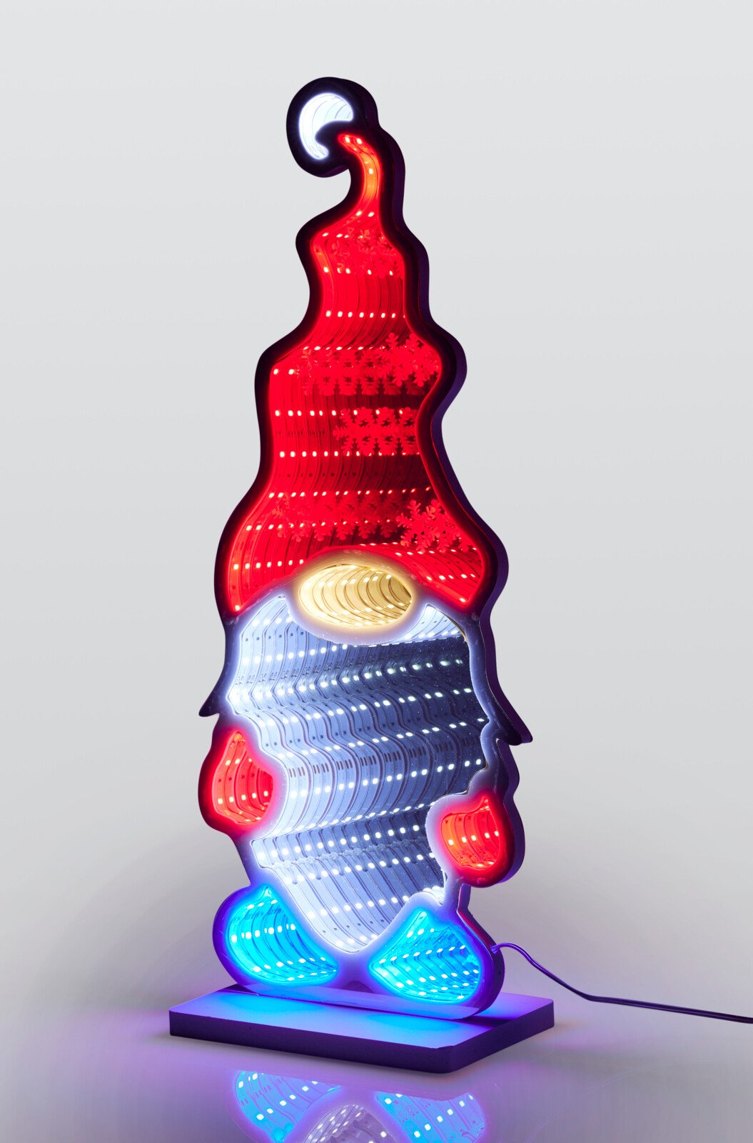 GNOME SPEJL MED INFINITY LED  18 X 45 CM