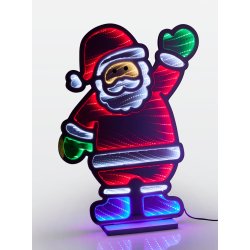 JULEMAND SPEJL MED INFINITY LED  33 X 45 CM