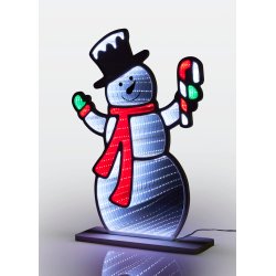 SNEMAND SPEJL MED INFINITY LED  32 X 45 CM