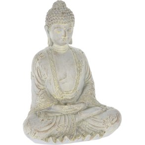 BUDDHA SIDDENDE H21 CM  CHAMPAGNE 