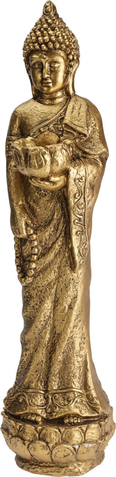 BUDDHA STENDE 60 CM  GOLD 