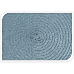 DKKESERVIETTE  RUND DIA 38 CM  LYSEBL