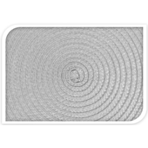 DKKESERVIETTE  RUND DIA 38 CM  HVID