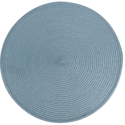 DKKESERVIETTE  RUND DIA 38 CM  LYSEBL