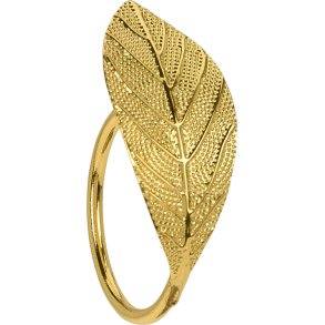 SERVIETRINGE MED BLADE  GULD NR 1