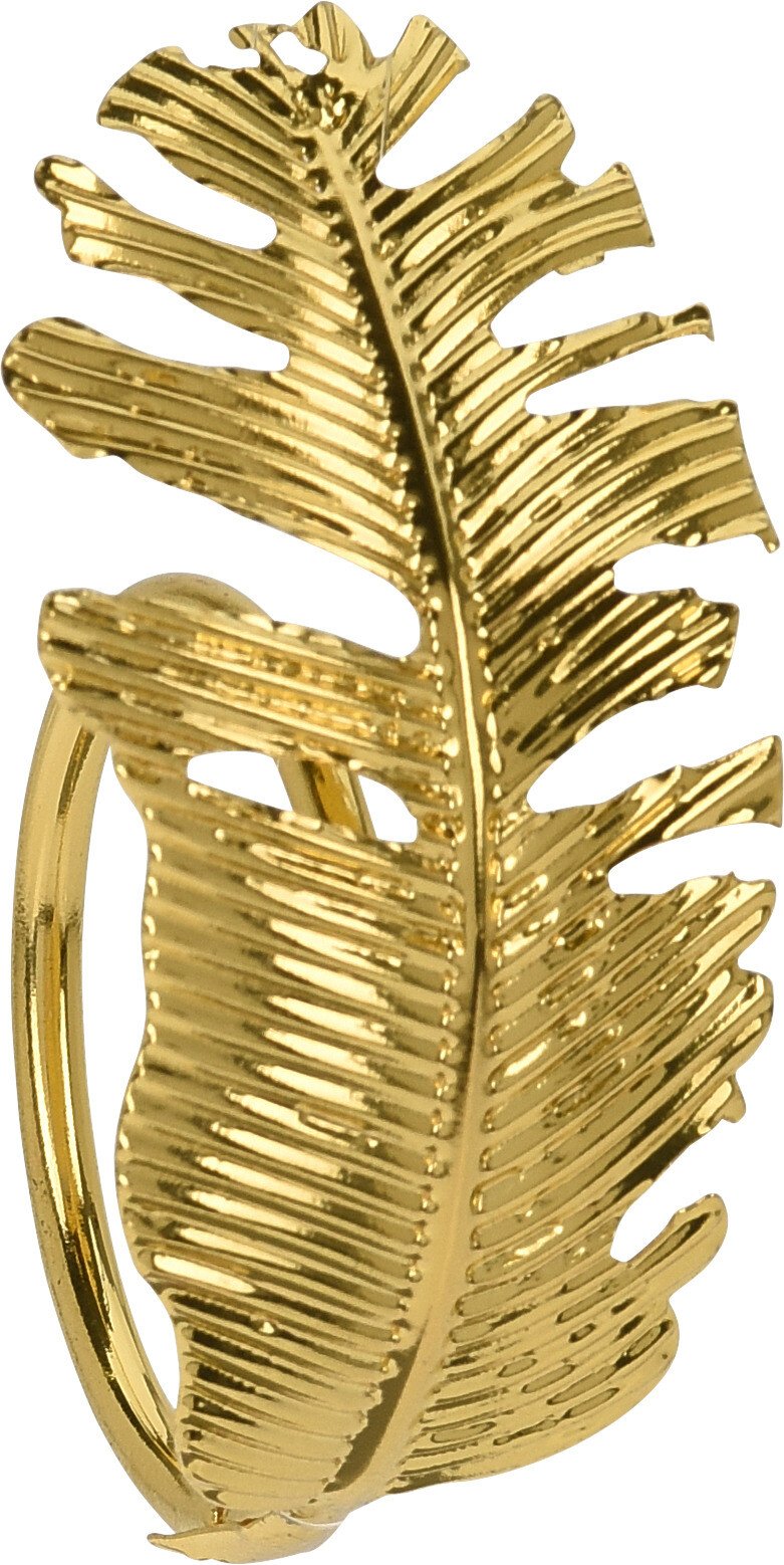 SERVIETRINGE MED BLADE  GULD NR 2