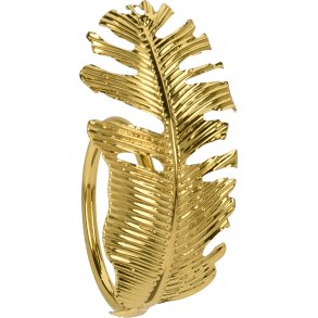 SERVIETRINGE MED BLADE  GULD NR 2