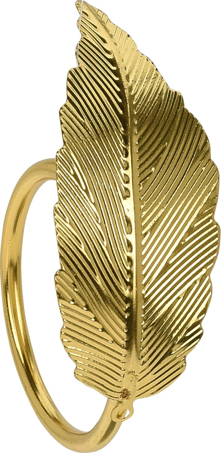 SERVIETRINGE MED BLADE  GULD NR 3