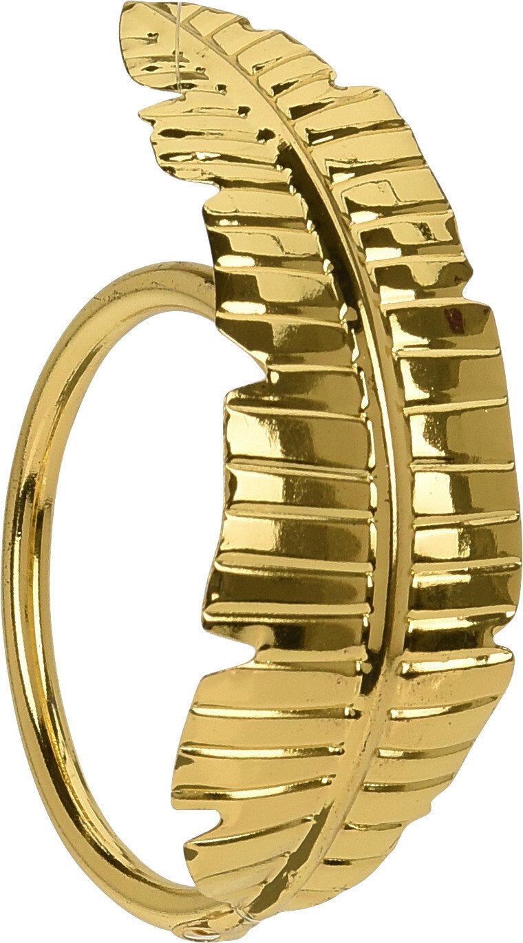 SERVIETRINGE MED BLADE  GULD NR 4