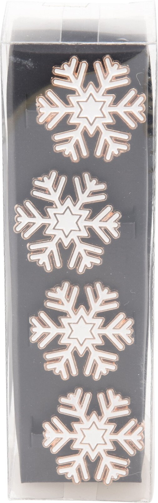 SERVIETRINGE SNEFNUG NR 1  HVID MED GULD KANT