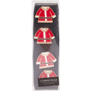 SERVIETRINGE 4 STK I SKE  JULEMANDSJAKKER