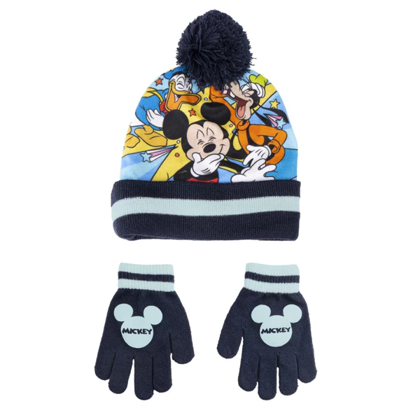 DISNEY FIGUR HUE &amp; HANDSKER � BL�
