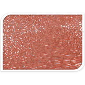 DKKESERVIETTE RUND DIA 37 CM  BRUN