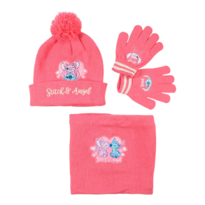 STITCH OG ANGEL HUE, HALSEDISSE & HANDSKER � PINK