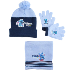 STITCH HUE, HALSEDISSE &amp; HANDSKER � LYSEBL� OG BL�