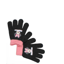 MINNIE MOUSE HUE, HALSEDISSE &amp; HANDSKER � SORT OG LYSER�D