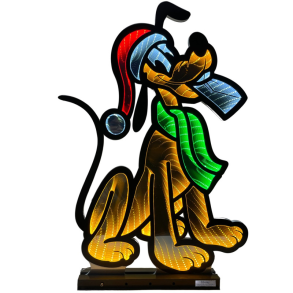 DISNEY PLUTO INDENDRS JULEBELYSNING  H60 CM