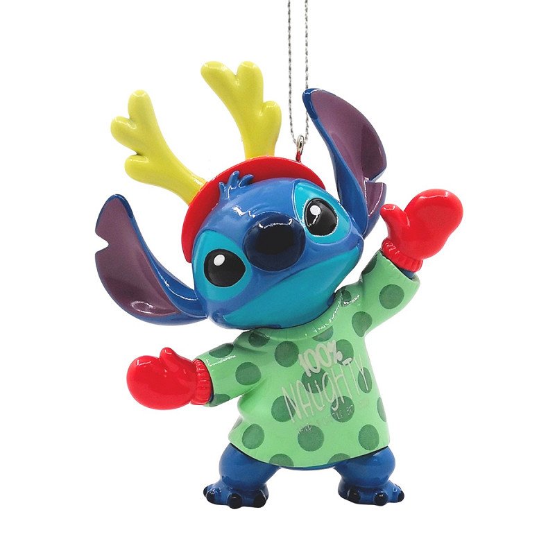 STITCH I FESTLIG TR�JE 3D JULETR�SPYNT � H9 CM
