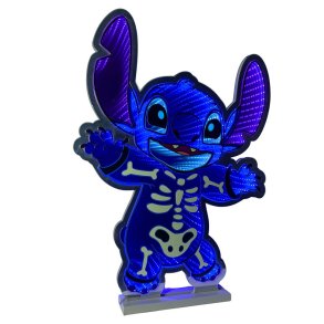 DISNEY STITCH HALLOWEEN BELYSNING MED SKELET � H60 CM