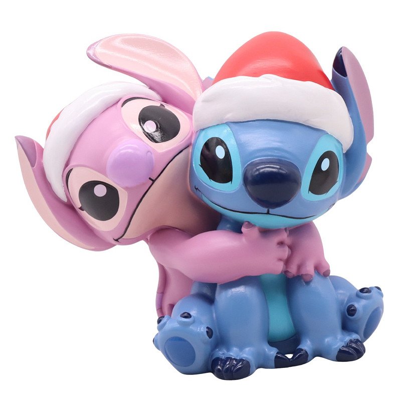 ANGEL &amp; STITCH I ET K�RLIGT JULEKNUS � H21 CM