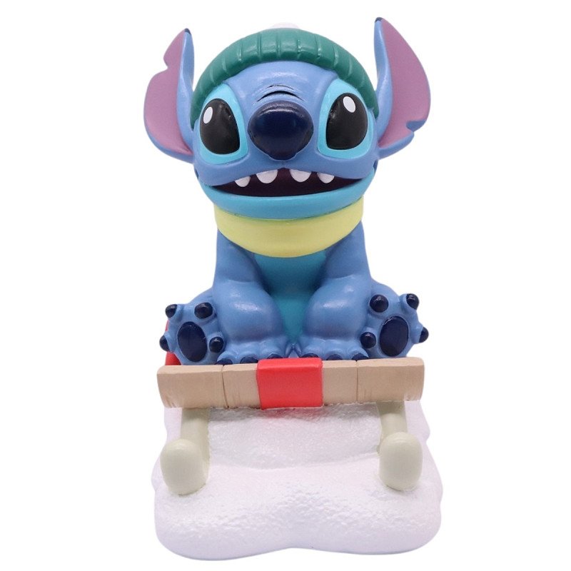 STITCH P� SL�DE STATUE � H19,7 CM