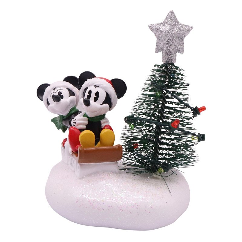 MICKEY OG MINNIE MOUSE P� SL�DE � H10,5 CM