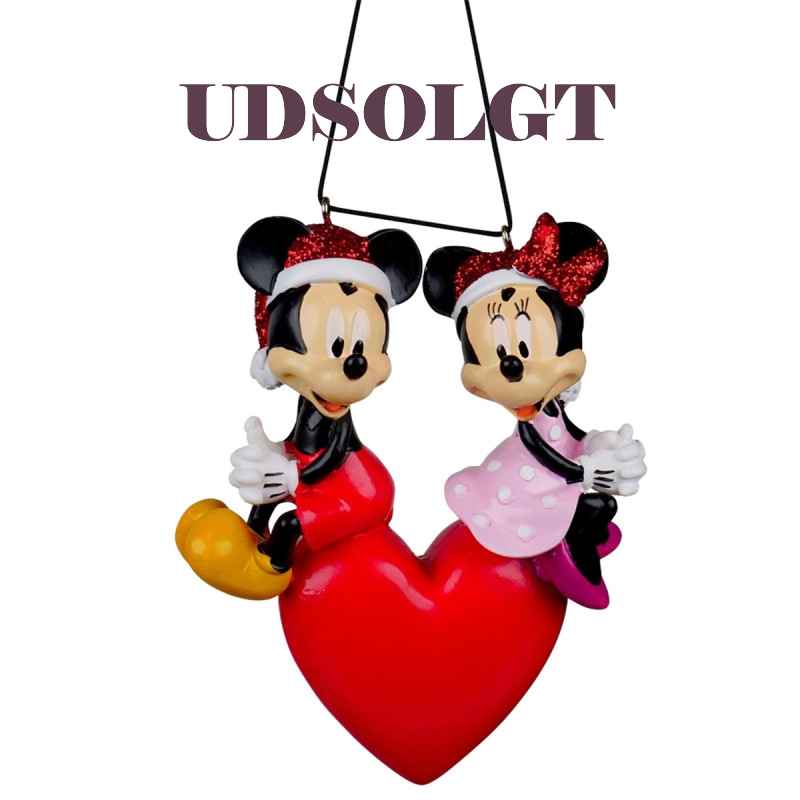 DISNEY MICKEY OG MINNIE MOUSE IN LOVE 3D ORNAMENT  FRA ANDEBY