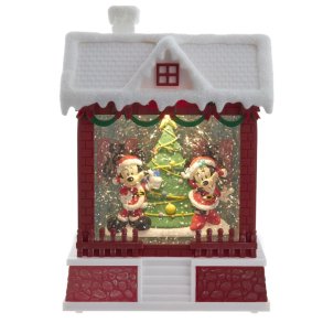 JULEHUS MED MINNIE & MICKEY MOUSE  FLERFARVET