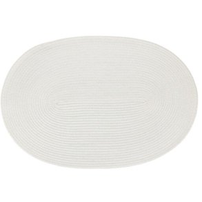 DKKESERVIETTE OVAL 44 X 29 CM  OFF WHITE 