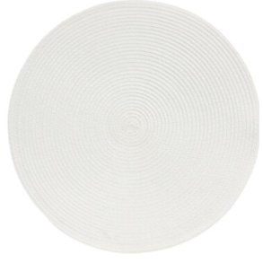 DKKESERVIETTE RUND D38 CM  R HVID 