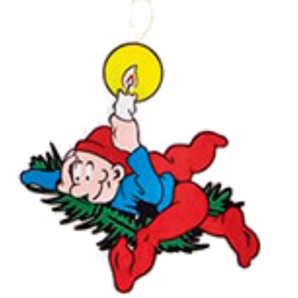 BRAMMING TR DRILLENISSE P GRAN MED LYS I HNDEN  40 CM 