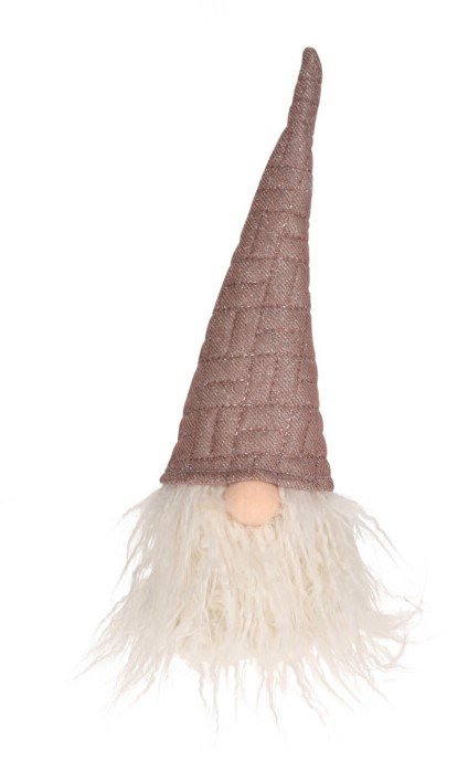 GNOME NISSE MED LED H30 CM  BRUN