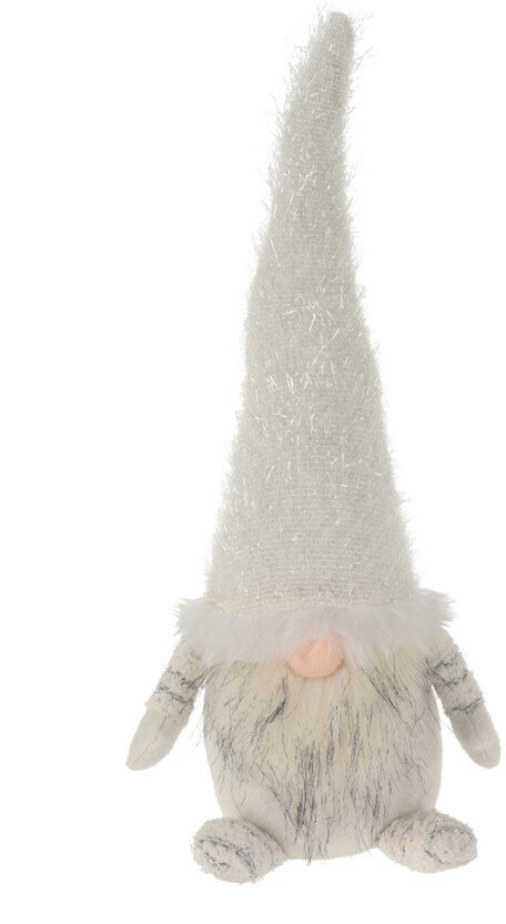 GNOME NISSE STENDE H49 CM  HVID