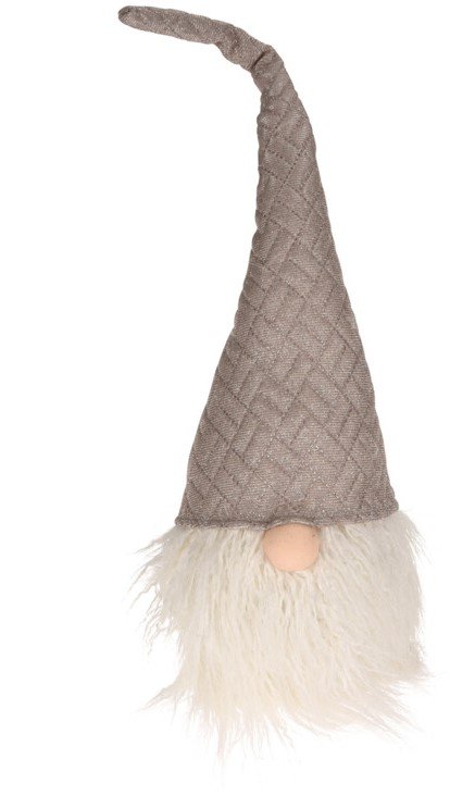 GNOME NISSE MED LED H57 CM  LYS GR