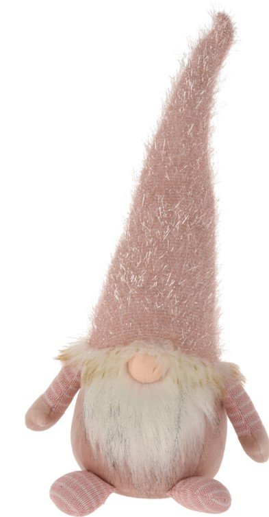 GNOME NISSE STENDE H49 CM  PINK