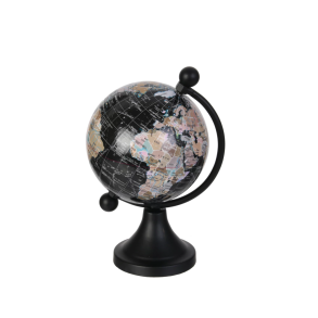 DEKORATIV GLOBUS H14,5 CM � SORT