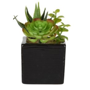 KUNSTIGE PLANTER I POTTE H15 CM NR 1  SORT 