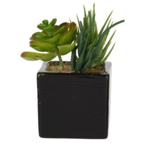 KUNSTIGE PLANTER I POTTE H15 CM NR 3  SORT