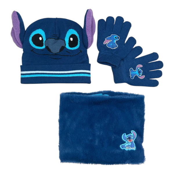 STITCH HUE, HALSEDISSE &amp; HANDSKER � LYSEBL� OG BL�