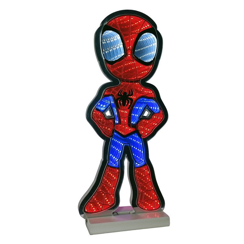 SPIDER-MAN LED LAMPE MED INFINITY EFFEKT INDEND�RS � H40 CM