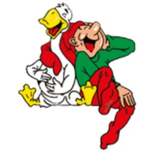 BRAMMING TR NISSE SIDDENDE MED GS OG GRINER  40 CM 