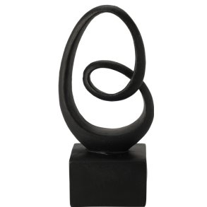 ORNAMENT, ROUND DESIGN ON BLACK BASE  SORT