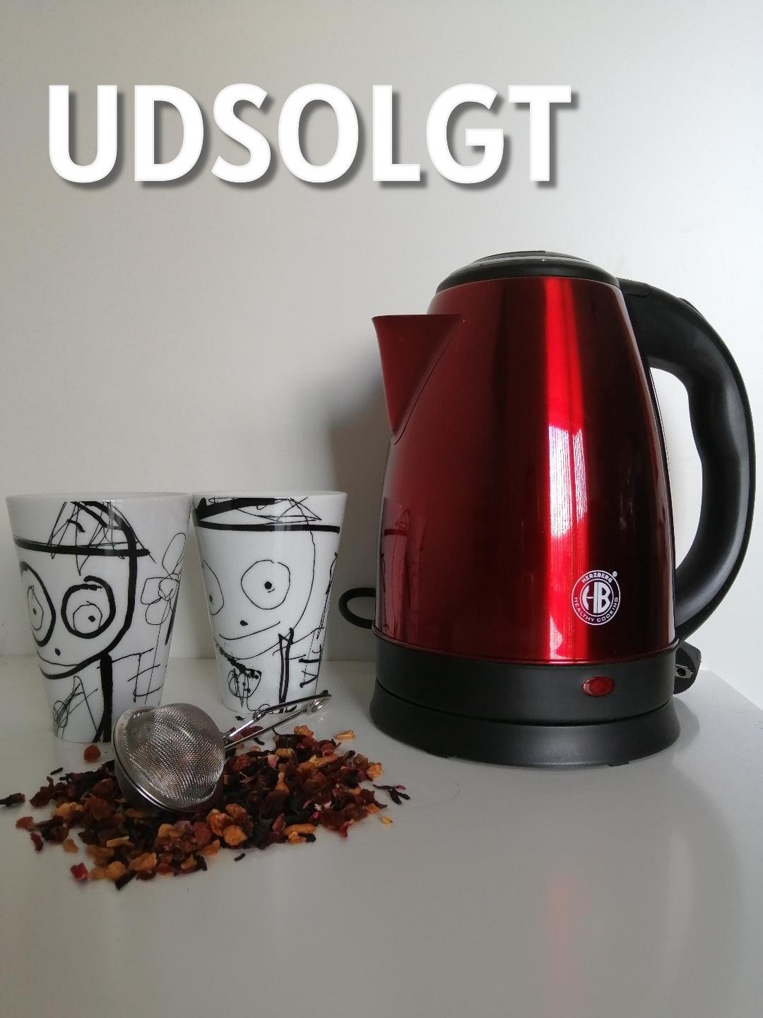 HERZBERG HG-5011 ELKEDEL 1,8L 1500W I RUSTFRIT ST�L � R�D