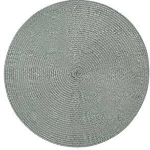 DKKESERVIETTE RUND D38,6 CM  LYSEGRN 